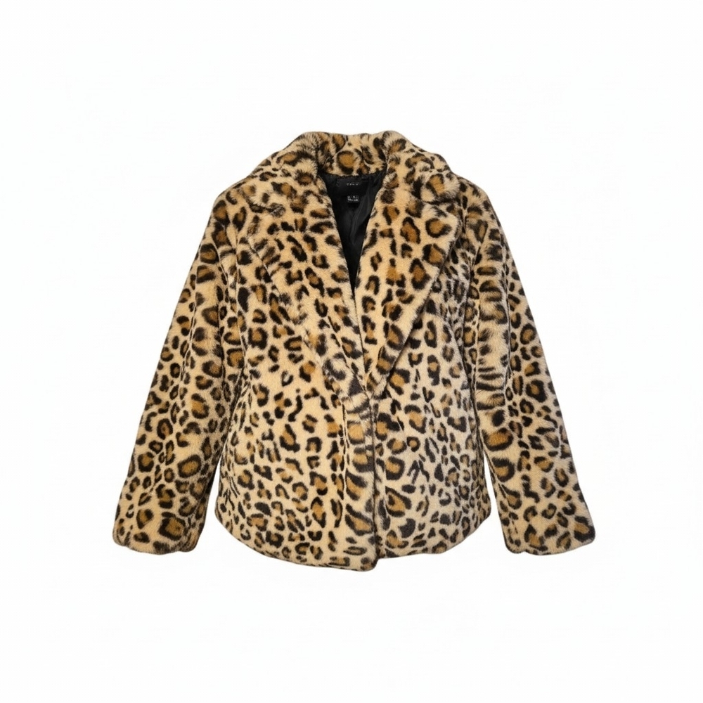 Forever 21 Leopard Faux Fur Jacket - Tan & Black - Picture 4 of 4